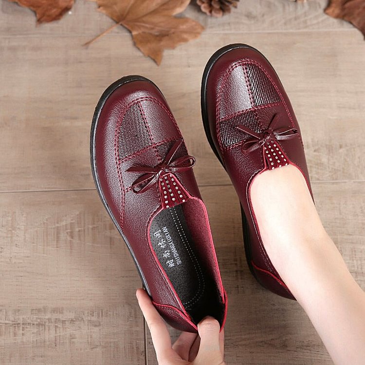 2021 Cheap Shoes Women Leather Flats Female Flats Spring Shoes 2021 Classic Women's Loafers Casual Leather Shoes