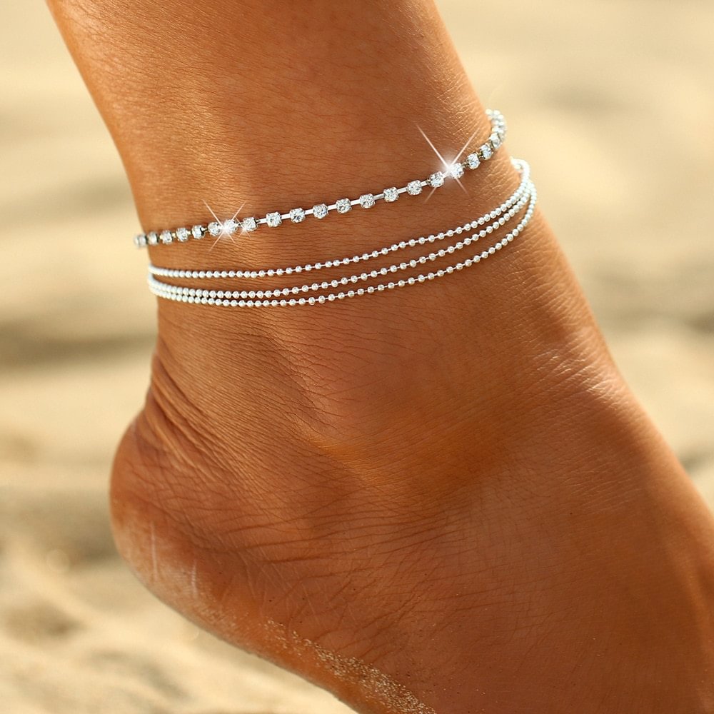 UsmallLifes King  European and American women&#39;s new simple beach Anklet US Mall Lifes