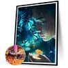 Beauty And Tiger - Round Drill Diamond Painting - 45*60CM (Big Size Partial AB Drill)