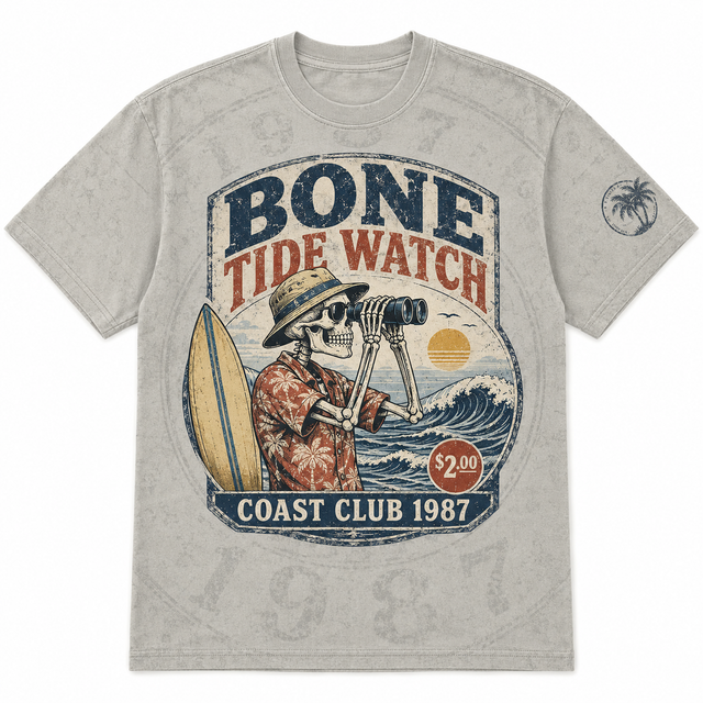 Surf Tide Watch Cotton T-Shirt