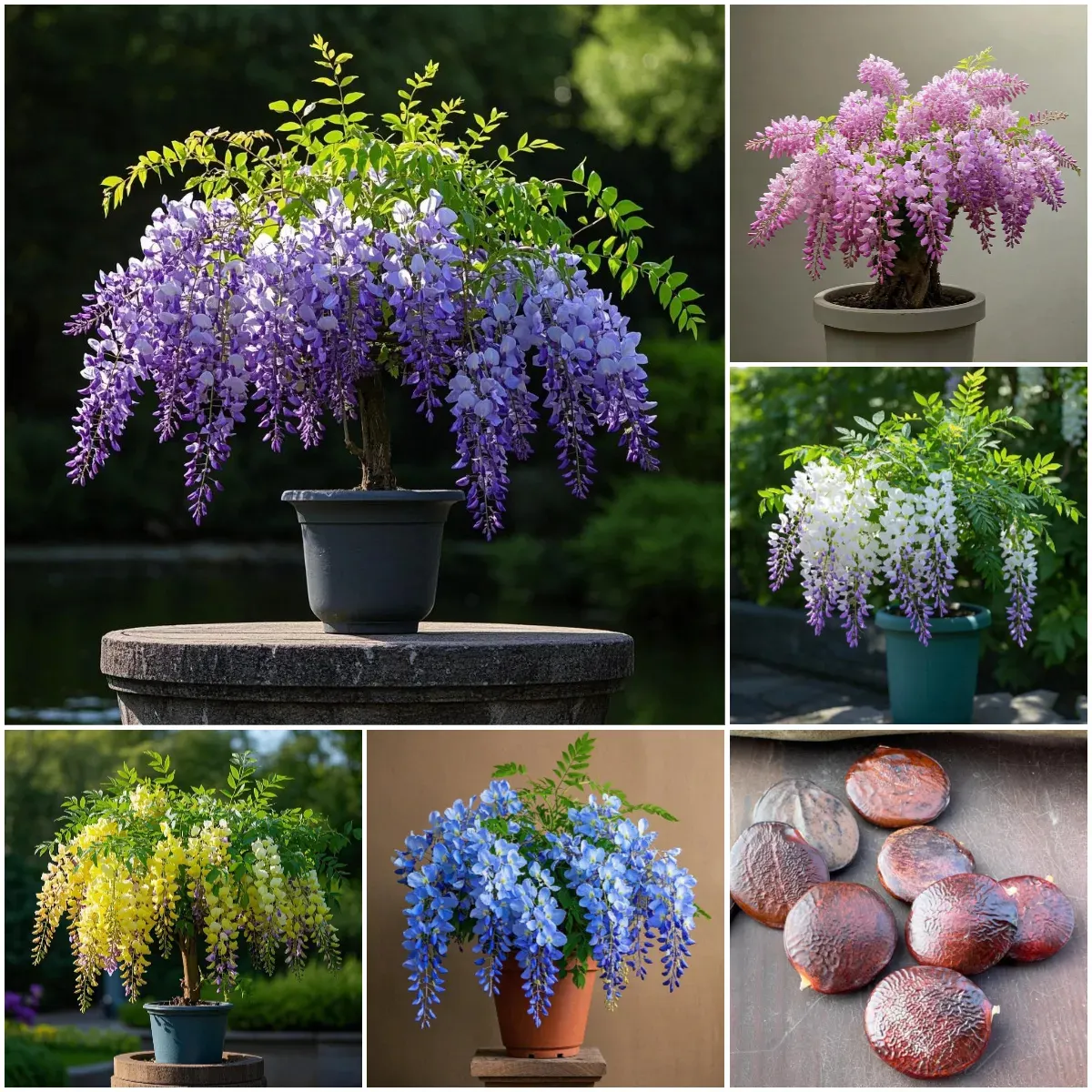 🇺🇸 Celebrate America’s 250th with Red, White & Blue Wisteria Seeds 🌸