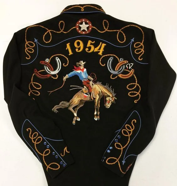 Women's Vintage 1954 Embroidered Print Shirt