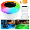 Solar Pool Chlorine Tablet Dispenser with Colorful Light for Up to 3 inch Tablet