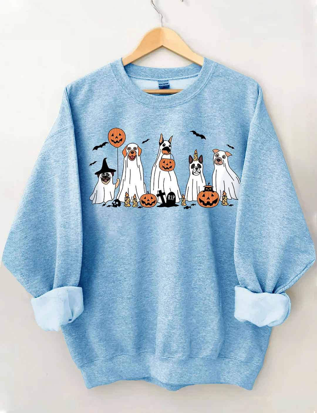 Halloween Ghost Dog Sweatshirt