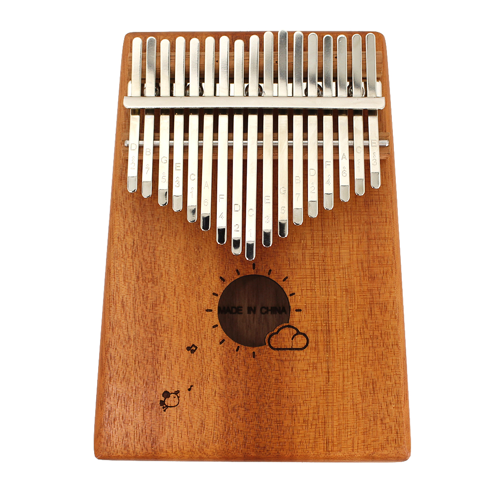 

17 Keys Kalimba Mahogany Wood Thumb Finger Piano Mbira Musical Instrument, 501 Original