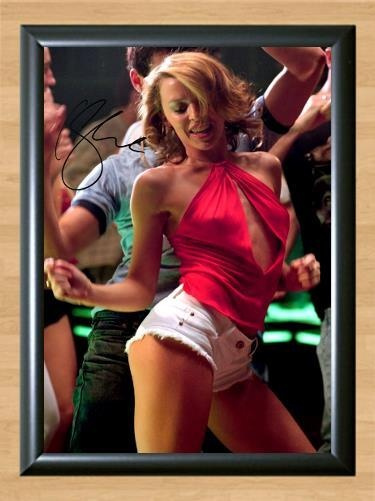 Kylie Minogue Spinning Around Signed Autographed Photo Poster painting Poster Print Memorabilia A4 Size