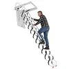 [US Local Warehouse] Ceiling Mounted Attic Ladder w/Handrails Retractable Loft Stairs 660LBS Capacity