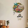 (US Only)2D Flat Hummingbird DIY Diamond Painting Art Hooks No Hole Punching Wall Decor