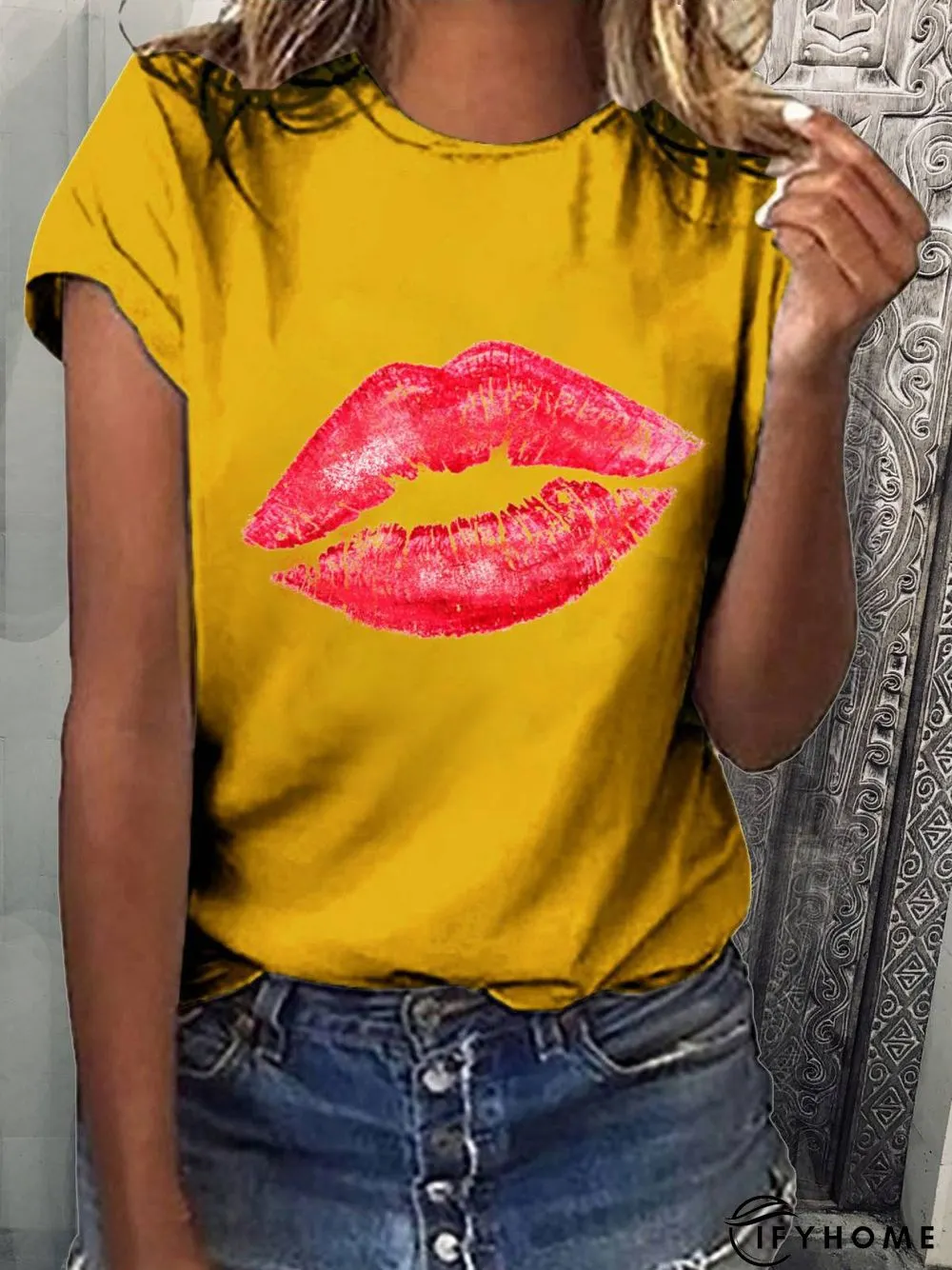 Woman Casual Cotton Short Sleeve T-shirt | IFYHOME