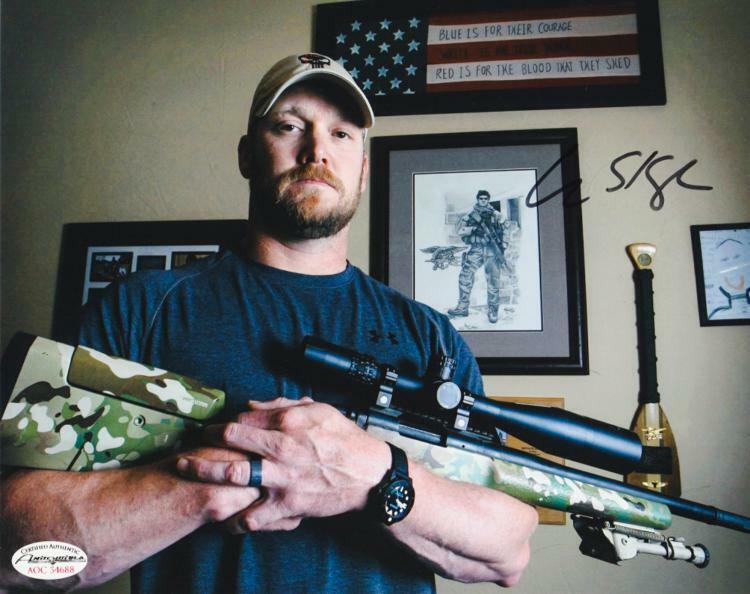 CHRIS KYLE Signed Photo Poster paintinggraph - US Navy SEAL 'American Sniper' - preprint