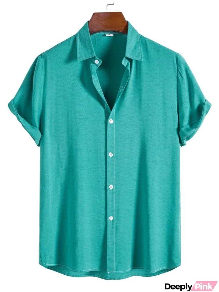 Super Soft Natural Slub Cotton Simple Daily Shirt