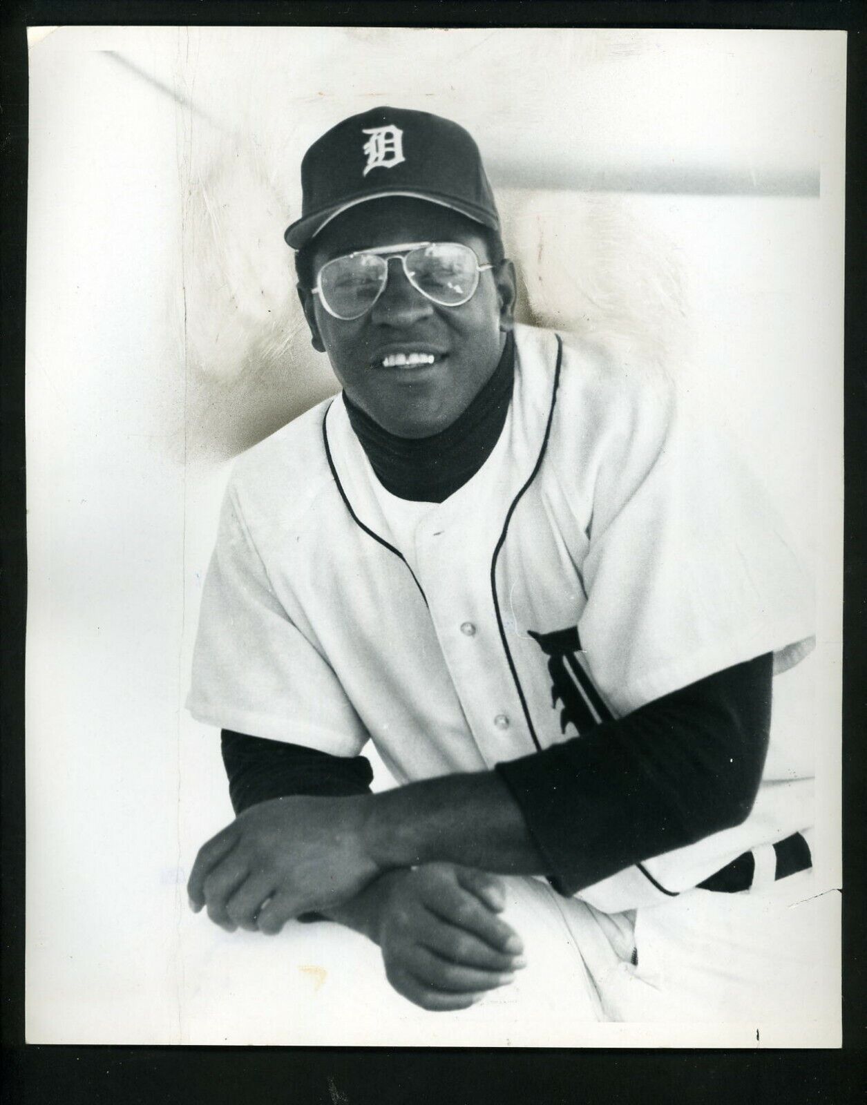 Ike Brown 1970 Press Photo Poster painting Detroit Tigers