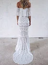 Lace Off-The-Shoulder Wedding Maxi Dress
