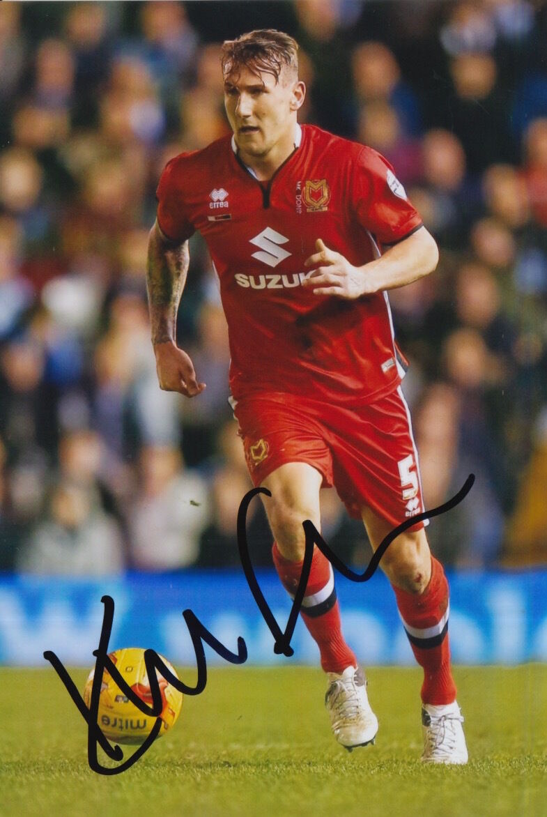 MK DONS HAND SIGNED KYLE MCFADZEAN 6X4 Photo Poster painting 2.