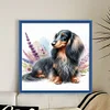 Dachshund-11CT Stamped Cross Stitch 40*40cm/15.75*15.75in