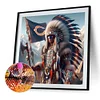 Indians nfl chicago bears-round drill diamond painting-40*40cm