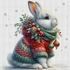 Winter Rabbit-18CT Stamped Cross Stitch 30*30cm/11.81*11.81in