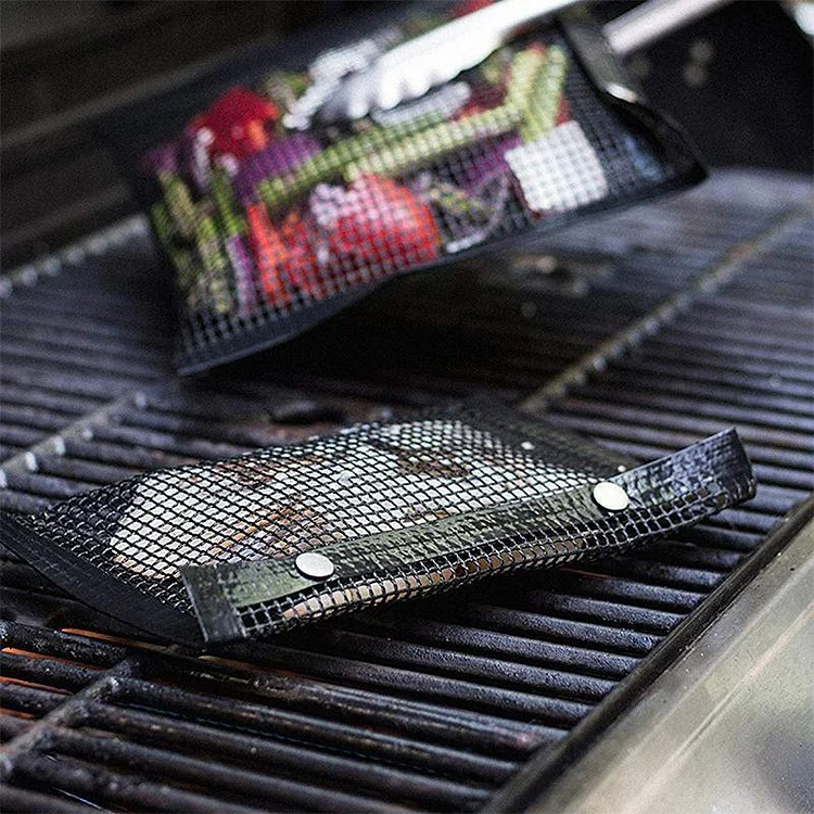 Reusable Non-Stick BBQ Mesh Grill Bags | 168DEAL