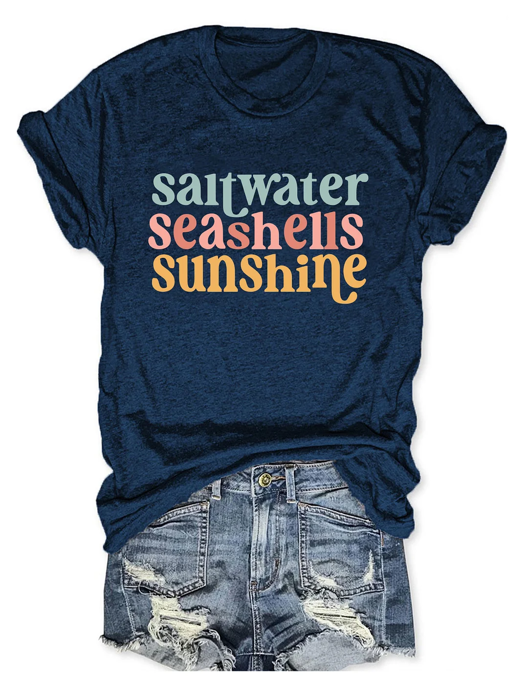 Saltwater Seashells Sunshine T-shirt