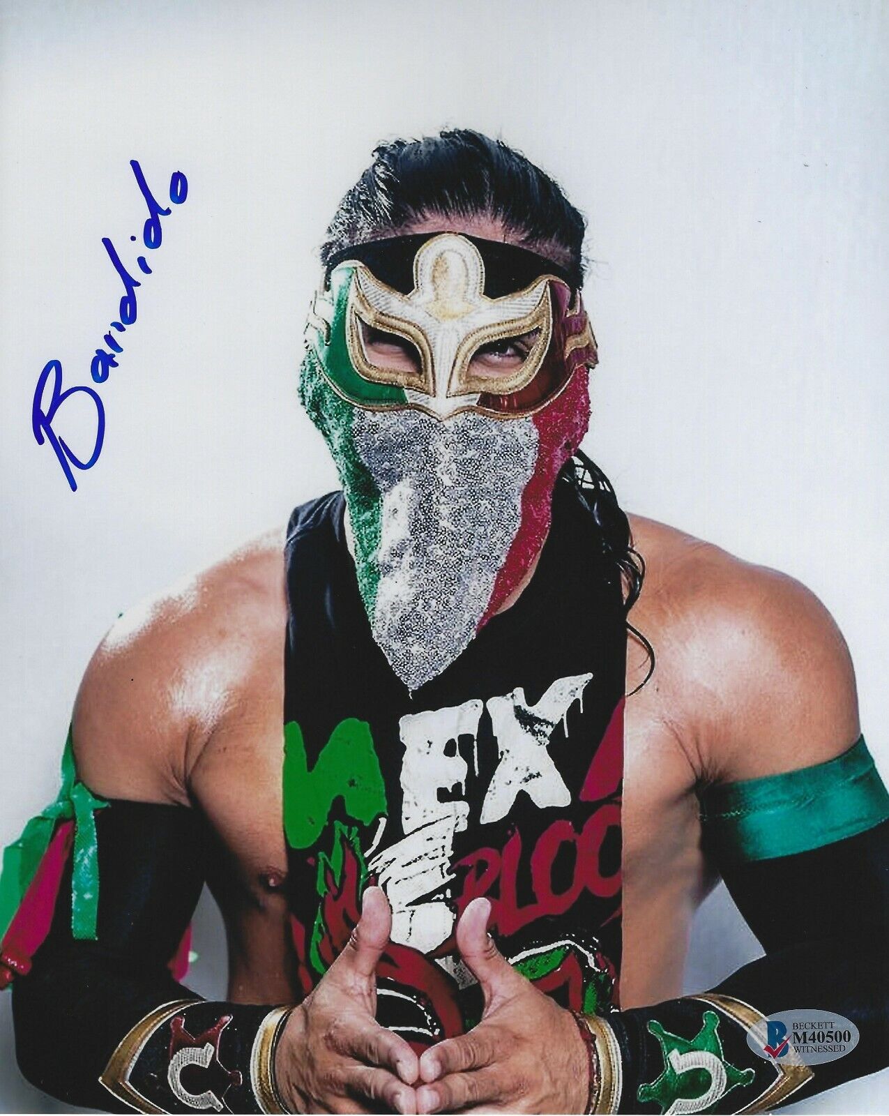 Bandido Signed 8x10 Photo Poster painting BAS Beckett COA All In ROH PWG AAA Picture Autograph 0