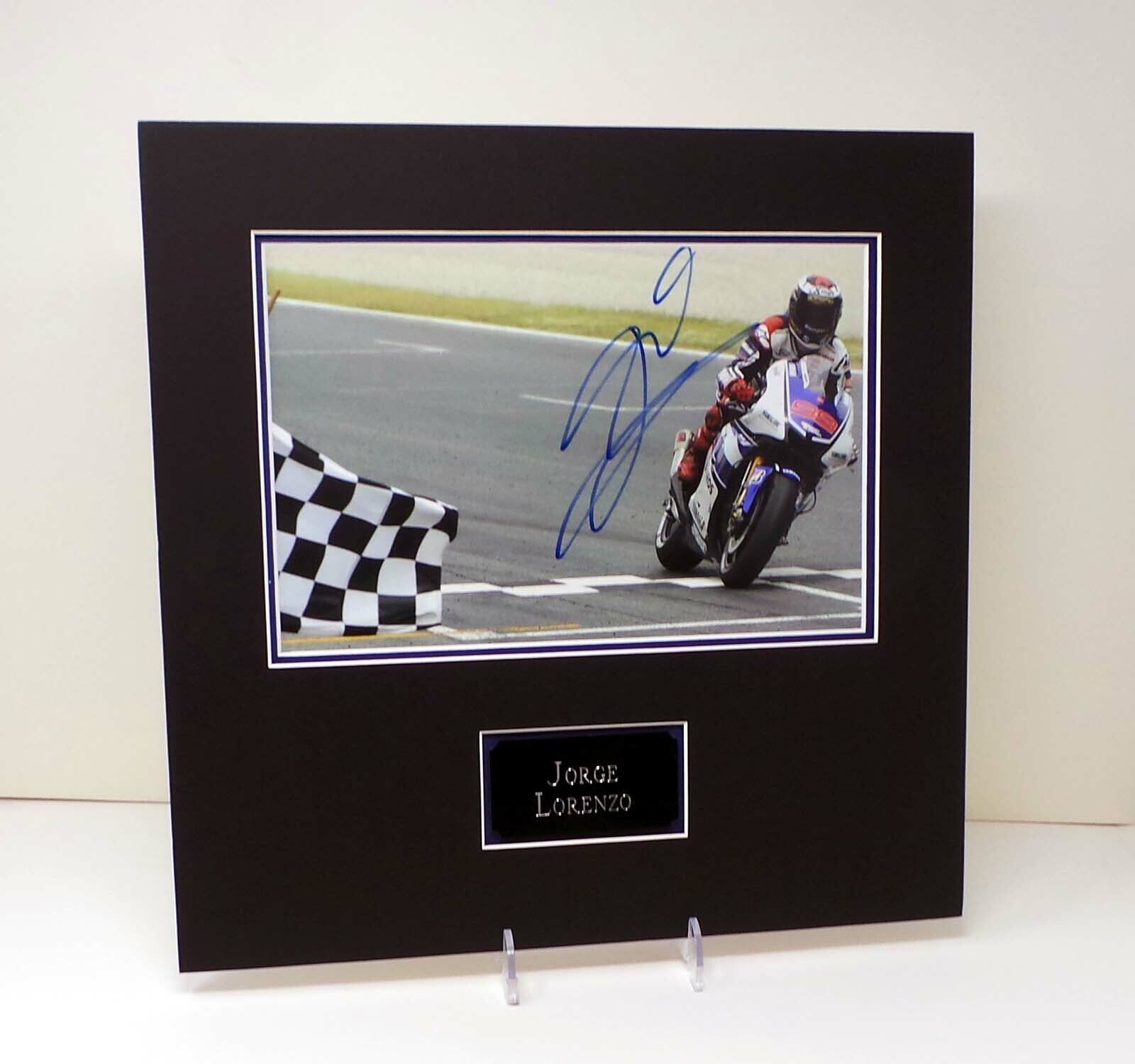 Jorge LORENZO Signed Mounted 12x8 Yamaha MotoGP Photo Poster painting Display AFTAL RD COA