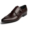 Classic Men's Double Monk Strap Shoes