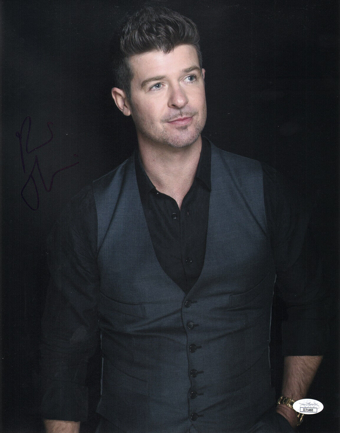 ~ ROBIN THICKE Authentic Hand-Signed BLURRED LINES