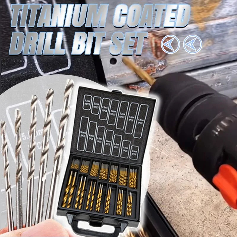 Titanium Coated Drill Bit Set