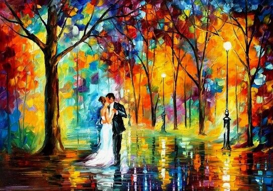 COUPLE DANCING - ART - PAINTING - Photo Poster painting POSTER - GLOSS INSERT -  POST!