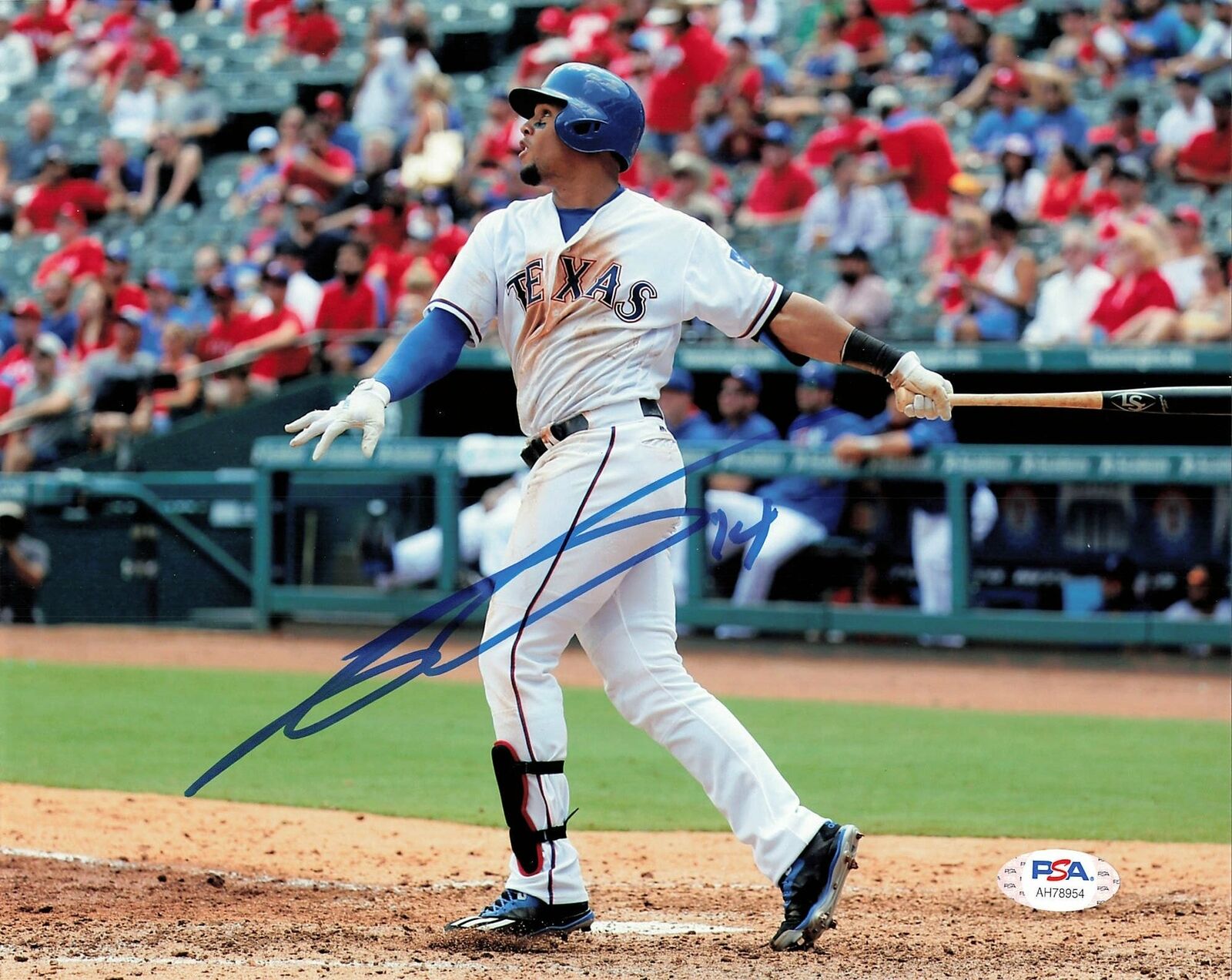 Carlos Gomez signed 8x10 Photo Poster painting PSA/DNA Texas Rangers Autographed