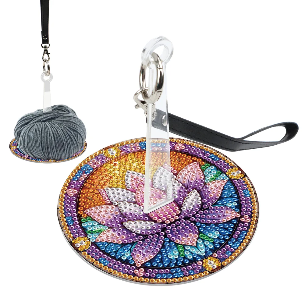 DIY 5D Diamond Painting Kit Wrist Yarn Holder Diamond Art Yarn Holder (Lotus)