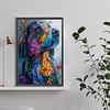 Diamond Painting -DIY Round Drill Flower Dog(40x60cm)