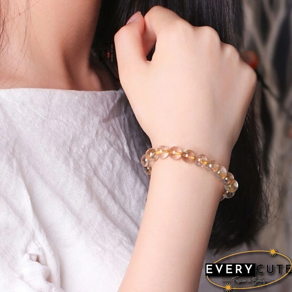 Natural Gemstone Round Beads 8mm Bracelets Apatite / Agate /amethyst /watermelon /Rose Quartz /Morgan Stone/malachite/Tiger Eye Fashion Bracelet 75 Styles