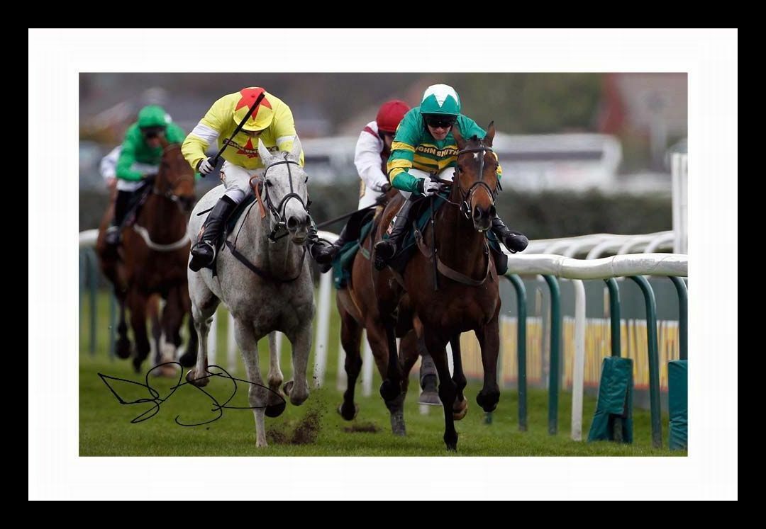 Daryl Jacob - Neptune Collonges 2012 Grand National Signed & Framed Photo Poster painting