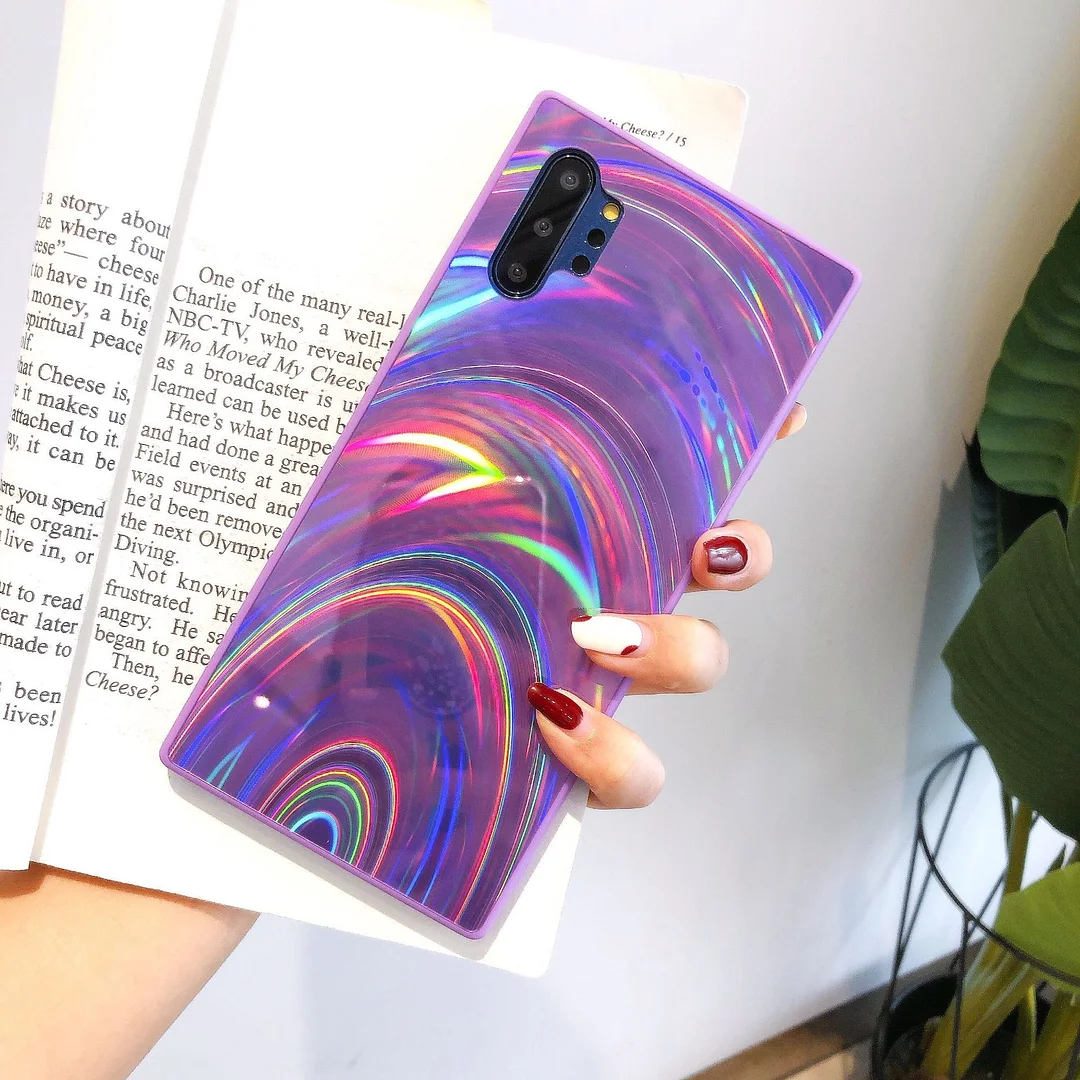 Rainbow Gradient Jelly Phone Case for Galaxy S22/S22+/S22