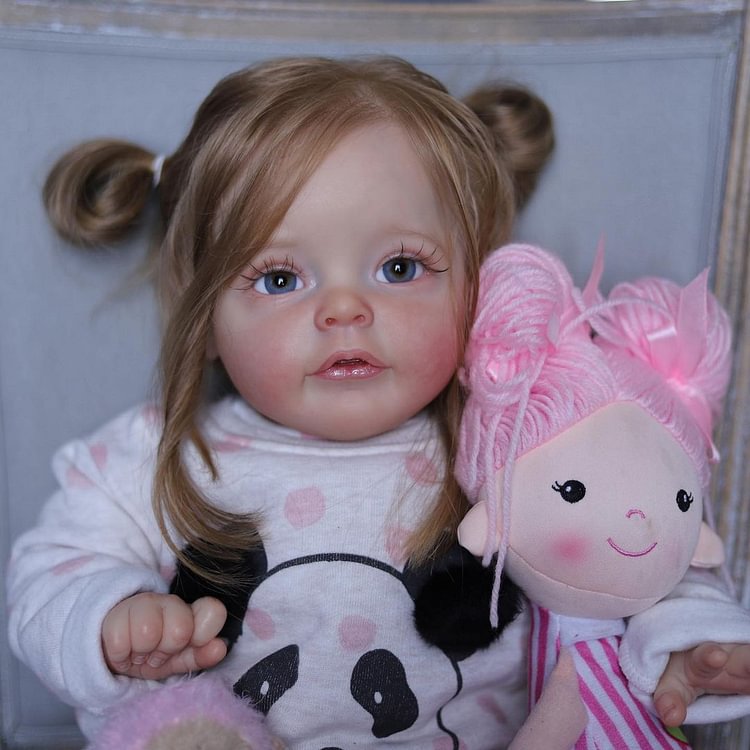  22 Look Real Inches Realistic Preemie Reborn Toddler Baby Dolls Girl Lia With Rooted Hair,Best Gift for Children - Reborndollsshop.com®-Reborndollsshop®