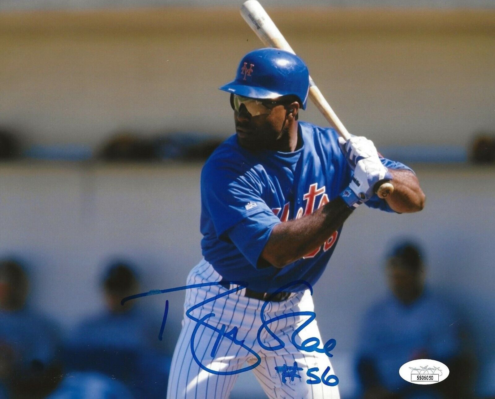 Brian McRae signed New York Mets 8x10 Photo Poster painting autographed JSA