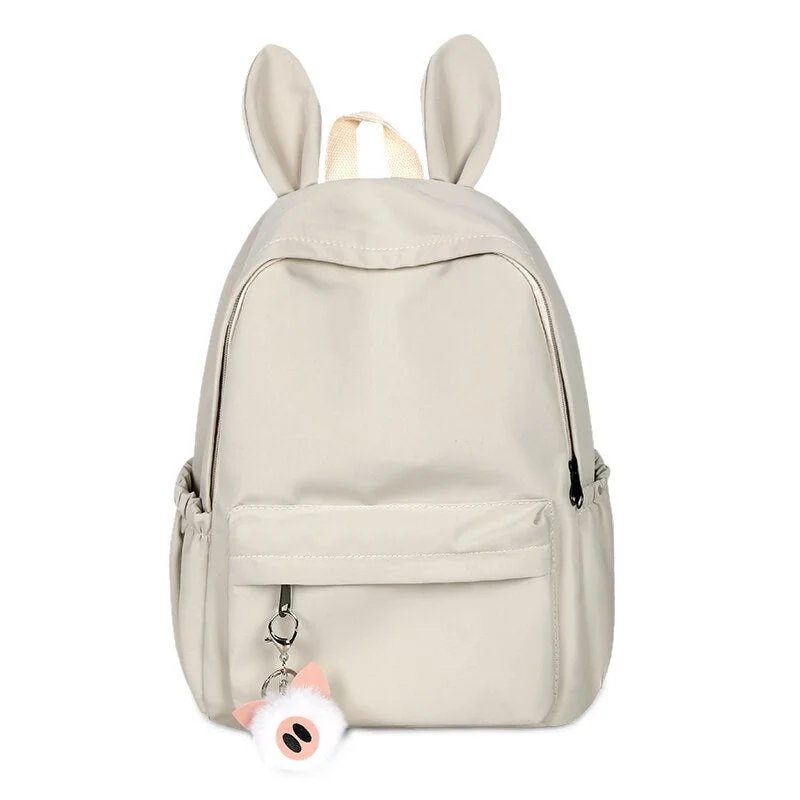 JULYCCINO Waterproof Oxford Women Backpack for School Teenagers Girl Cute Rabbit Backpack Female School Bag Ladies Mochilas