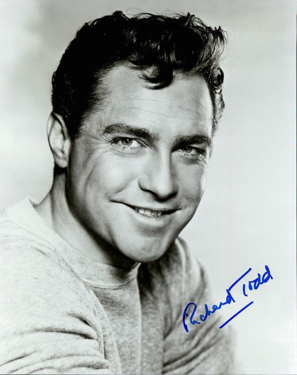 Richard Todd in-person signed 8x10 Photo Poster painting