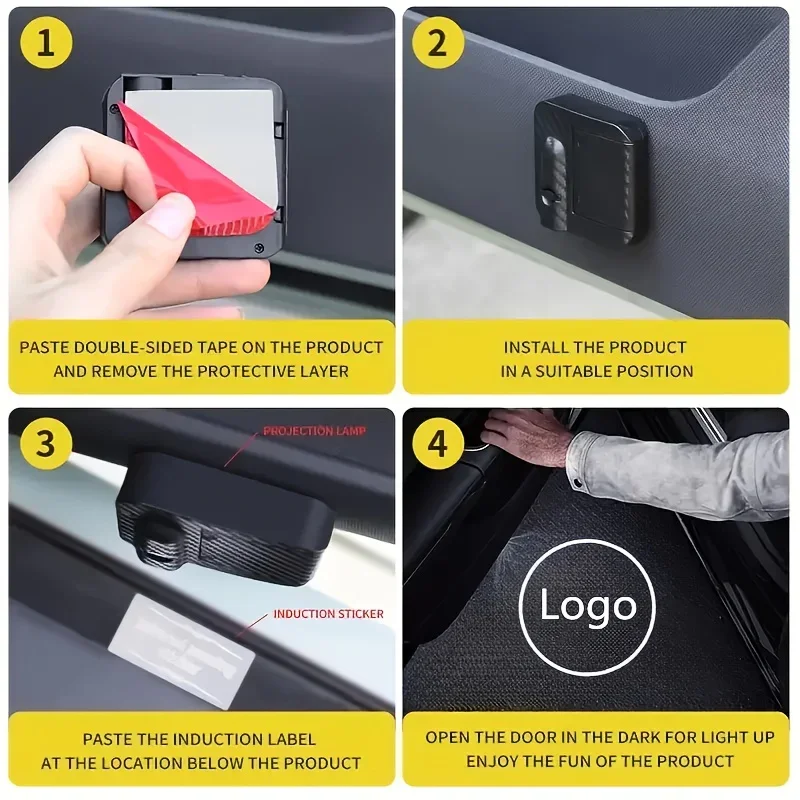 Car Wireless LED Door Car Logo Projector (2PCS)