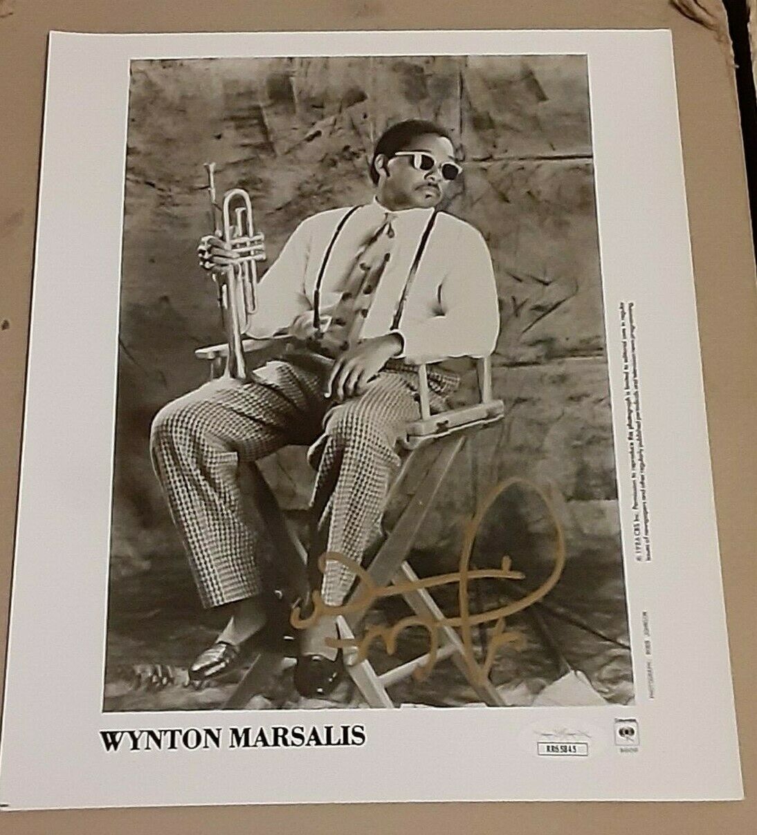 WYNTON MARSALIS JAZZ TRUMPETER SIGNED AUTOGRAPHED 1986 PROMO 8X10 Photo Poster painting JSA/COA