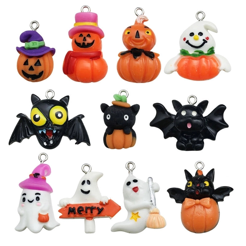 1 Piece Resin Pumpkin Hand Bat Pendant Jewelry Accessories