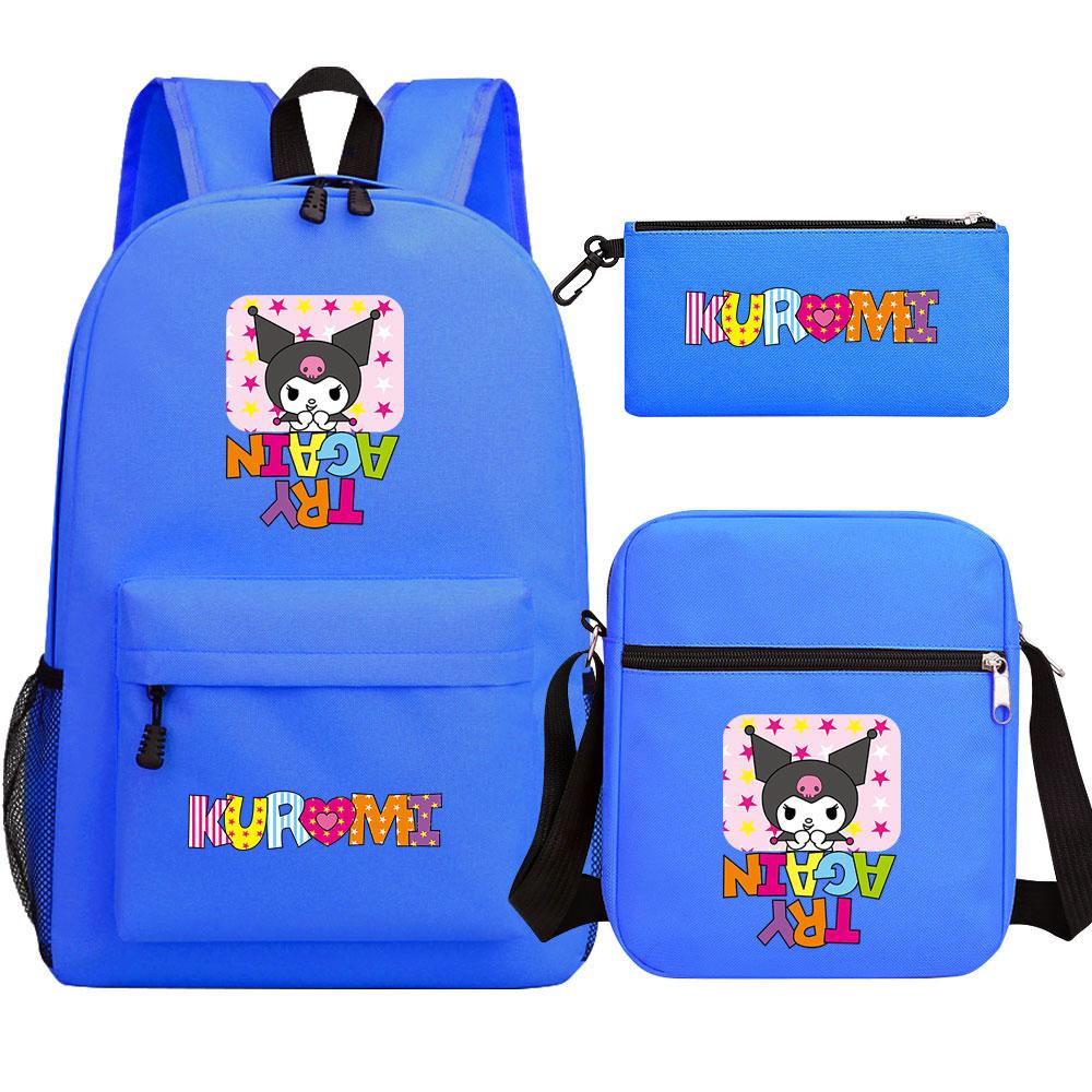 Mayoulove Kuromi Backpack Lightweight Design For School And Outdoor Activities-Mayoulove