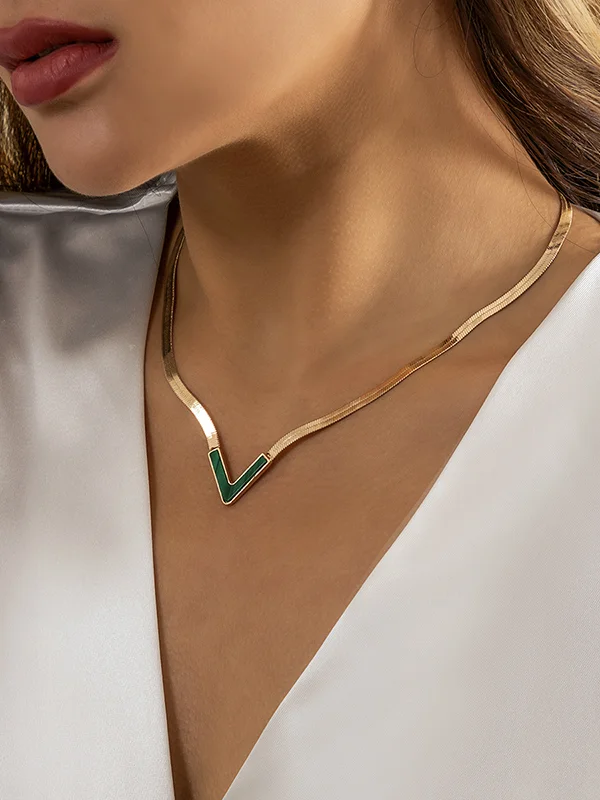 Minimalist Alloy Chain Necklaces Accessories