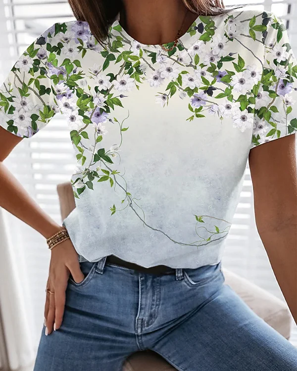 Floral Painting T-shirt