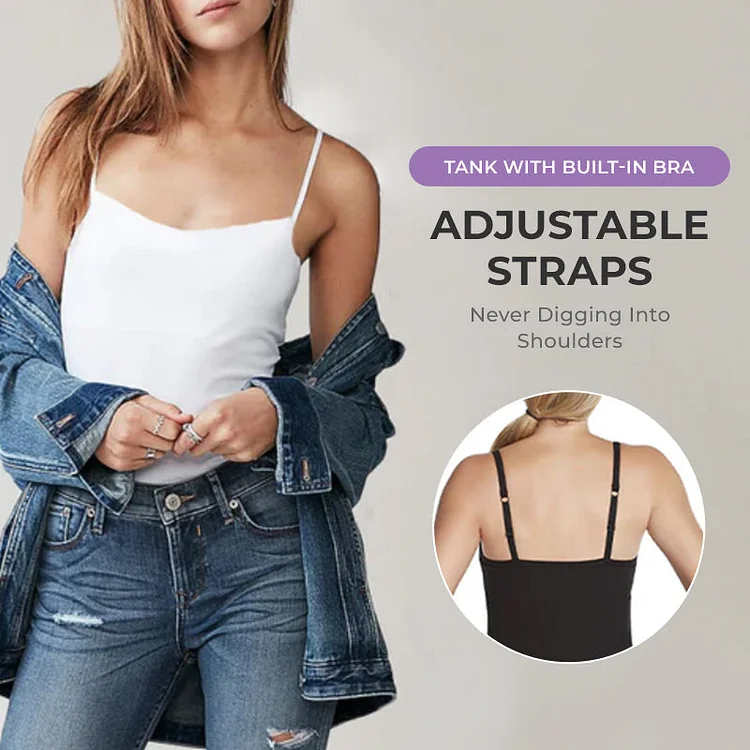 2023 Summer Sale 50% Off - Undershirts with built-in bras