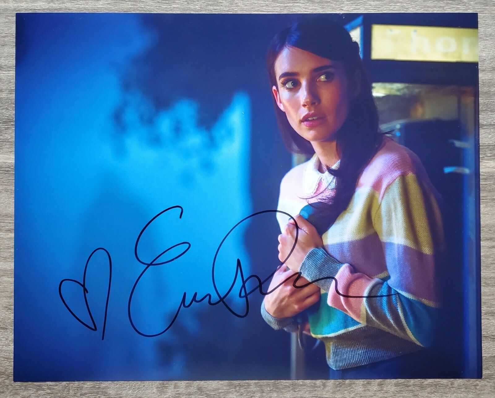 Emma Roberts Signed 11x14 Photo Poster painting Actress American Horror Story Scream Queens RAD