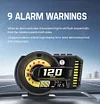 Car HUD Head-up Display P6 Full LCD Obd Instrument Modified Driving Score Gesture Switch A590 OBD+GPS Dual-Mode Smart Instrument
