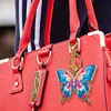 DIYMetal Double Sided Special Shaped Golden Butterfly Diamond Art Keyring Kits
