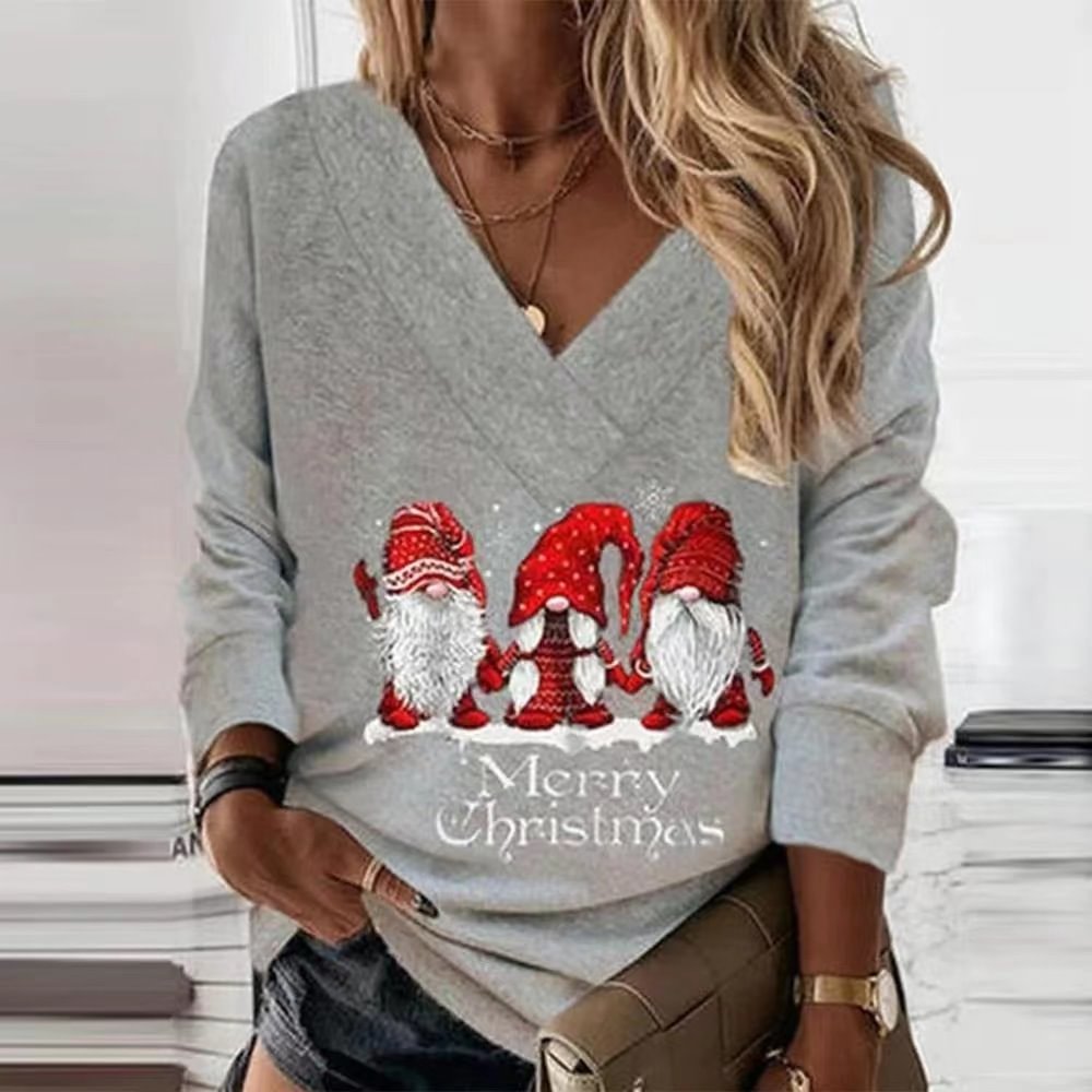 Merry Christmas Santa Printed Women's Sweatshirt
